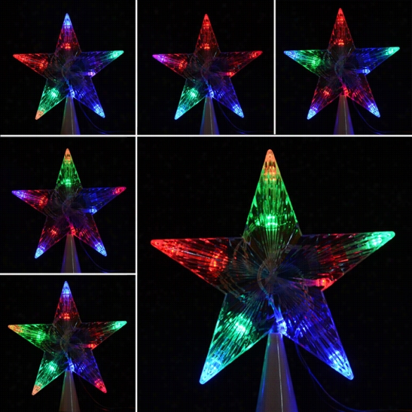 New Led Indoor Outdoor Festival T Ree Topper Star Lights Lamp Decoration