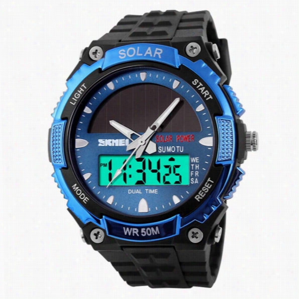 New Wrist Watch Sport Watches Men's Lluxury Outdoor Water-resistant Lcd Watch