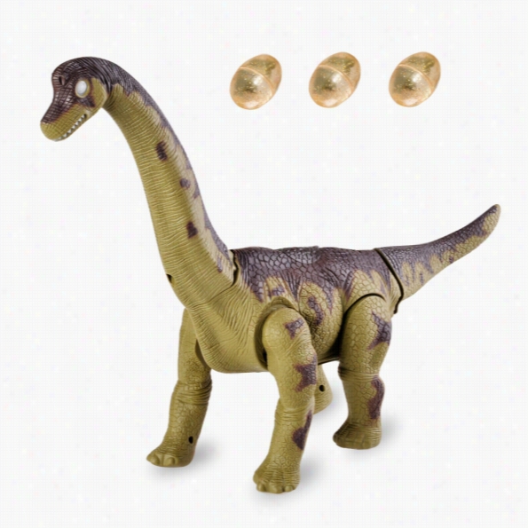 Plastic Electric Laying Egg Brachiosaurus Dinosaurs Toy 2 Colors Baby Child Children Toy