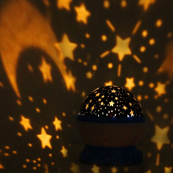 Rotation Night Projector Star Sky Pattern Kids Luminous Light Lamp Romwntic Led Lights Decor