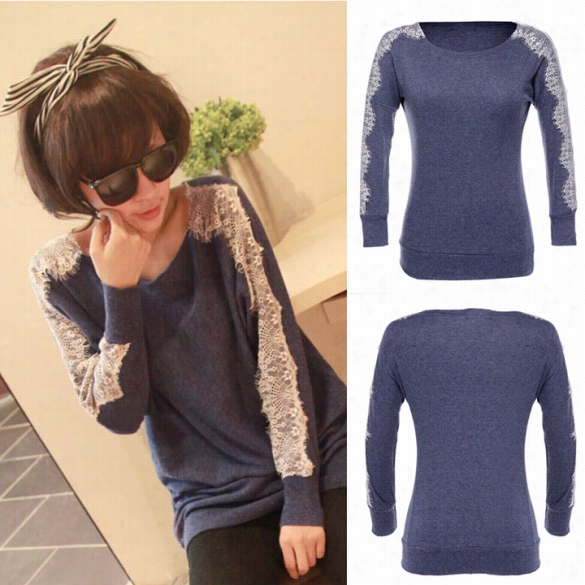 Stylish New Fashion Lady Women's Casual Long Sleeve O-neck T-shirt Tops Blouse