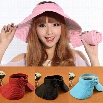 Ethnic Style Fashion Women Summer Floral Floppy Wide Brim Cap Bowknot Straw Beach Sun Hat