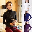 New Fashion Women's Long Sleeve Warm Turtleneck Casual Basic Shirt Tops Pullover