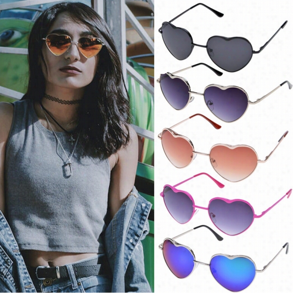 Women Hot People Of ~ Cool Heart-shaped Frrame Sunglasses Sun Glasses Eyewear 6 Colors