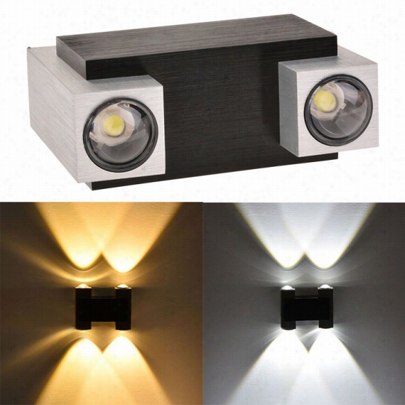 4w Led  Wall Top Up"down Light Fixturelobby Hotel Hall Cafe Modern Night Lamp