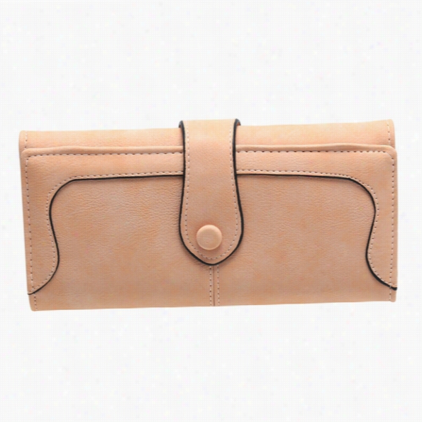 Fashion Women Matte Foldable Organizer Wallet Card Holder Long Purse