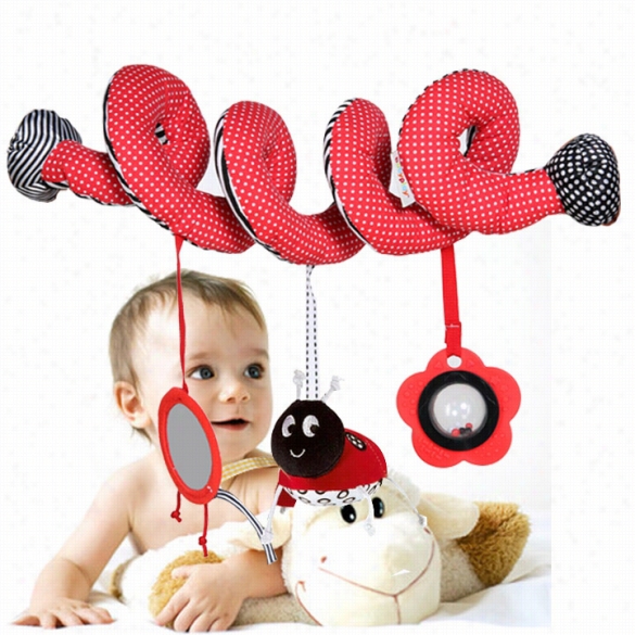 Hot Babyplay Baby Spiral Cot Activity Hanging Decor Toy For Cot " Car Eat " Pram