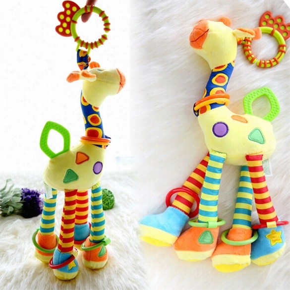 New Lovely Bbay Kids Toddlers Soft Giraffe Family Stuffed Toys Plush Doll