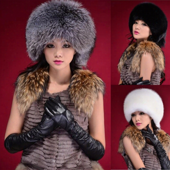 Stylish New Women Fluff C Ap Soft Warm Fauux Fur Beanies Ear Protect Cute Casual Hat