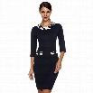 ANGVNS Stylish Women Elegant Retro Slim Bodycon Wear To Work Party Cocktail Pencil Dress