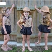 New Kids Girl's Casual Sleeveless Straps Top And Solid Shorts 2 Piece Set