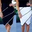 New Stylish Lady Women's Sexy Stretch Bodycon Patchwork Irregular Skirt