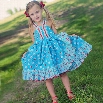 New Sweet Kids Girl's Wear Sleeveless Floral Lace Decor Patchwork Front Split A-line Dress