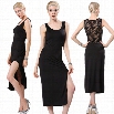 Stylish Lady Women Sexy Sundress Bodycon Side Split Mild-calf Cocktail Casual Long Dress