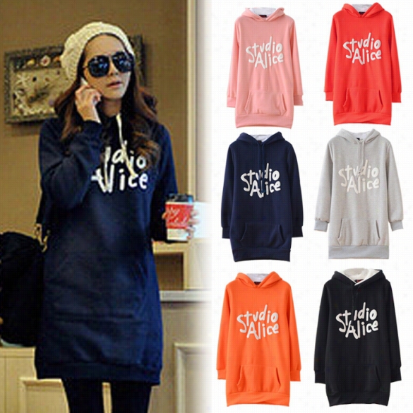 Wome N Cotton-wool Hoodies Warm Sweater Sweatshirts Jackett Coat Warm Outerwear Hooded Pulloverr