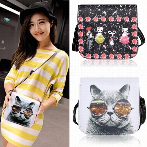Women Fashion Minic Ute Derived From ~s Pattern Adjustable Strap Handbag Fla Bag Shoulder Bag