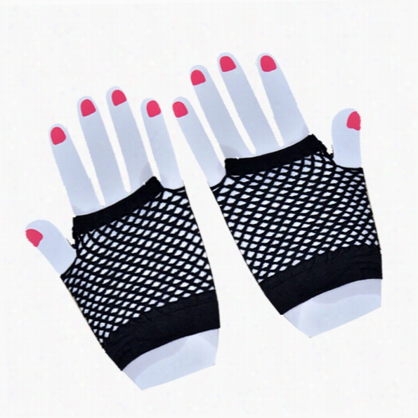 1 Apir Nice Sex Y Ylon Net Wwedding Evening Party Dress Gloves Short Driver Gloves