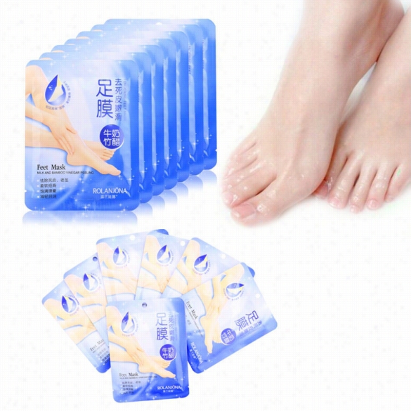 7 Pair Of Foot Feet Renewal Mask Peeling Cuticles Pedicure Socks For Bamboo Vinegar Remove Dead Skkin