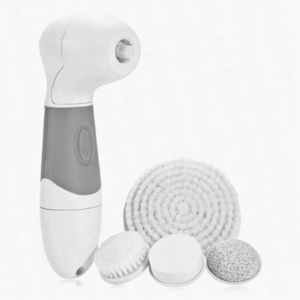 Acevivi 4 In 1 Waterproof Electric Cleaning Brush Set Ultra Brush Cleanser Scrub Bath Body Front Fcial Cleaning Brusy It