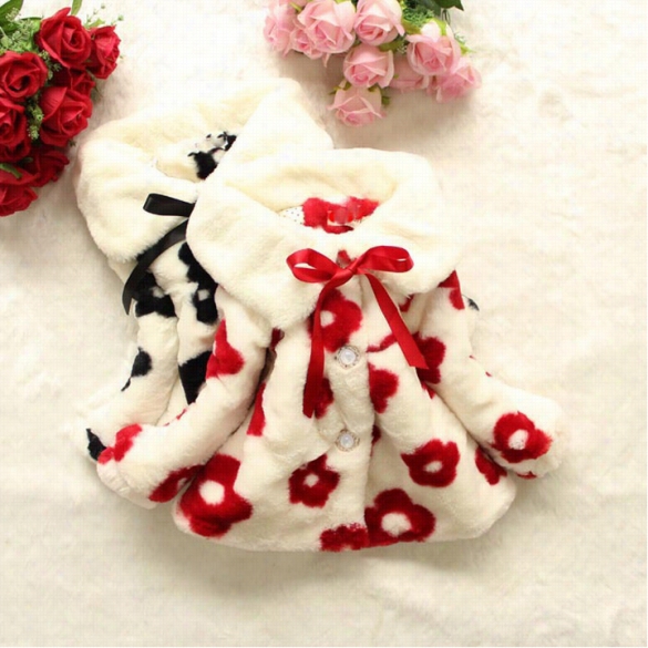 Baby Kids Children's Girls Lovely Coat Auutmn Winter  Wear Baby Outerwear Jacket