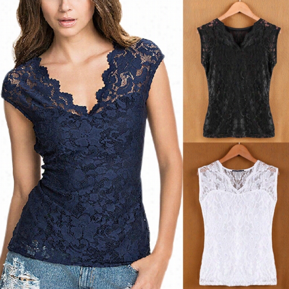 Highest Perfection Sale New  Stylishh Lady Women Casual Slim Sleeveless V-neck Sexy Blouse Elegant Retro Alce Tops Shirts