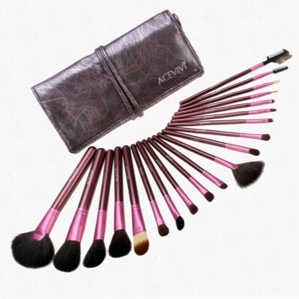 New Fashion 20-piece Professional Makeup Brush Set Light Pouch Brushes Makeup Tool Set