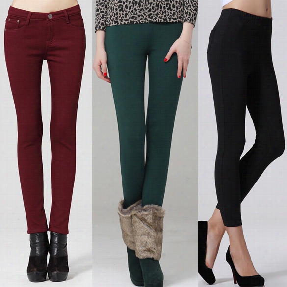 New Fashion Women Ladies Slim Fitted Tight Legginfs Pants 4 Colors