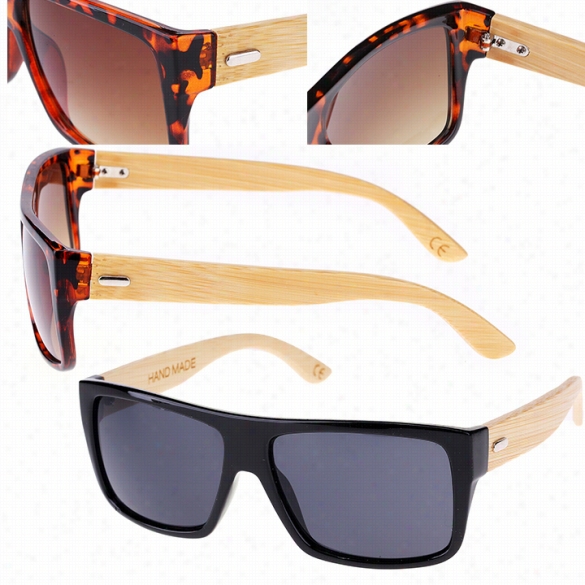 New Hot Bzmboo Leg Seyewear Eyeglasses Fashion Vintage Style Sunglasses