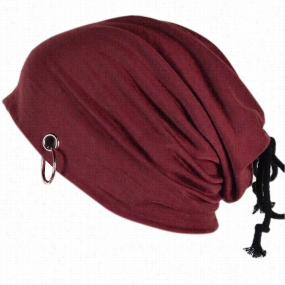 New Men Women Unisex Korean Style Adjuustable Drawstring Beanie Baggy Hip-hop Skull Ht Cap