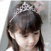 New Children Girls Fashion Crown Design Rhinestone Tiaras Hair Band Headband