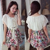 New Stylish Lady Women's Fashion Sleeveless O-Neck Elastic Waist Sexy Chiffon Dress