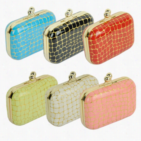 Wome N6 Colors Stone Grain Enslave Clutch Bag Handbag Messenger Bagg Clutchh Caf8