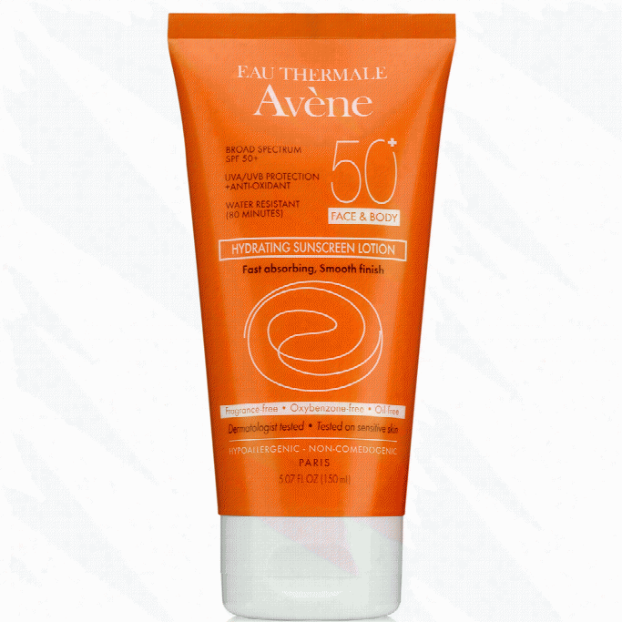Avene Hydrating Sunscreen Lotion Spf 50+ Sur~ &am; Material Substance
