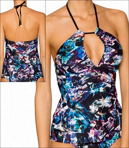 Aerin Rose Llouvre Swmiwear Top Tankini Style 16-louv-t446