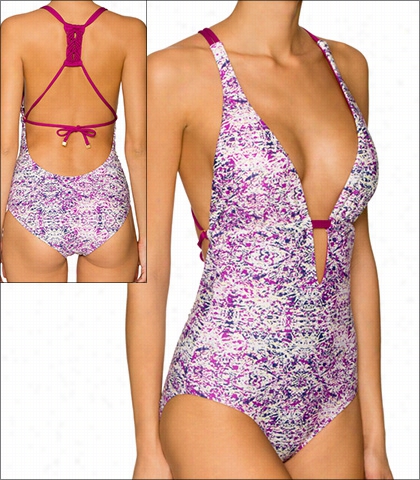 Aefin Rose St. Tropez Swimwear One Piece Plunge Style 16-sttr-151