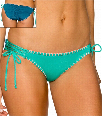 B Swim Sail Swimwear Bottom Bikini Reversible Tie Side Style 16-sail-l33