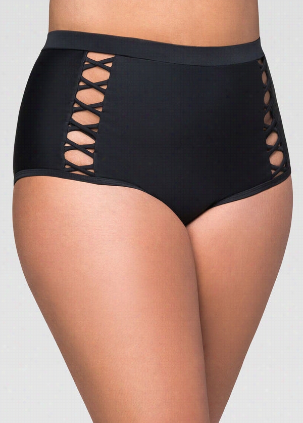 Criss Cross High Waist Bikini Bottom