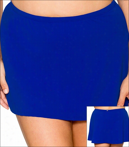 Curve Ultra Blue Swimwear Bottom Skirt 16- Ulbl-96b