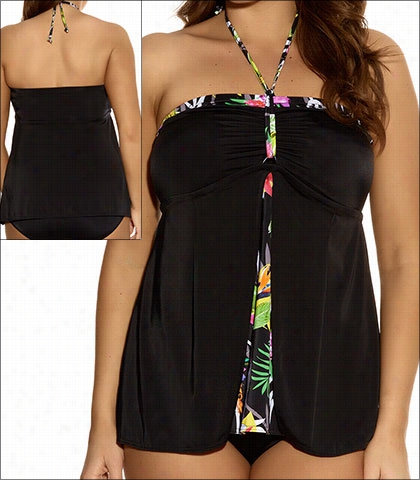 Elomi Swim Kariba Bandeau Tankini Syle 7037