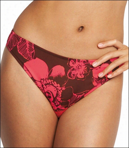 Fantasie Of England Floral Coral Classic Swimsuit Brief 8683