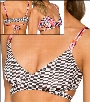 B Swim Journey Swimwear Top Bikini Reversible Wrap Style 16-JOUR-U70