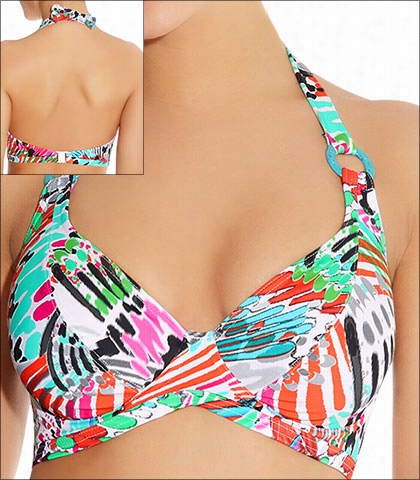 Freya Mardi Gras Underwife Banded Halter Bikini Top Style 3780-cav