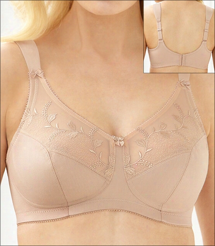 Glamorise Shoulder Ofmort Minimizer Bra Style 9835.