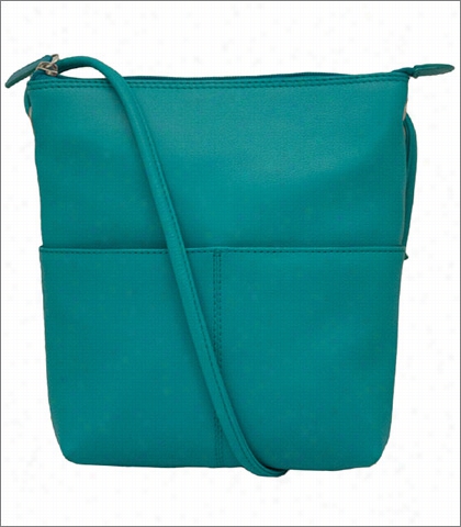 Ili Aqua Colorful Cowhide Crossbody Bag Style 6663