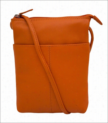 Ili Orange Colorfu L Cowhide Crossbody Bag Style 6626