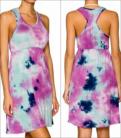 Lavish Juniper Tie-dye Racer Dress Swimwear Accessory Style 812-jutd