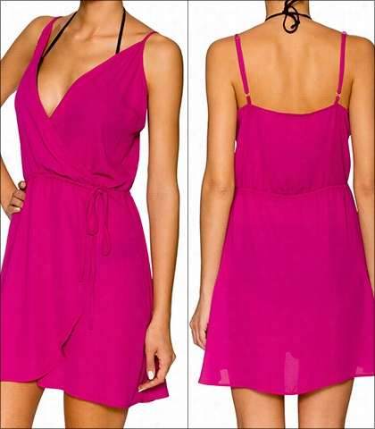 Lavish Peony Faux Wrap Dress Swimwear Accessory Style 803-peny