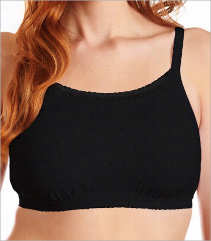 Governing Lady Full Figure Wirefree Cotton/spandex Bralette 5403