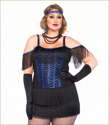 Leg Avenue Two Piece Gatsby Flapper Costume Style 85369x