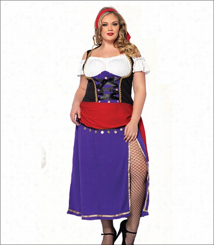 Leg Avenue Two Piece Traveling Gypsy Costume Style  85014x